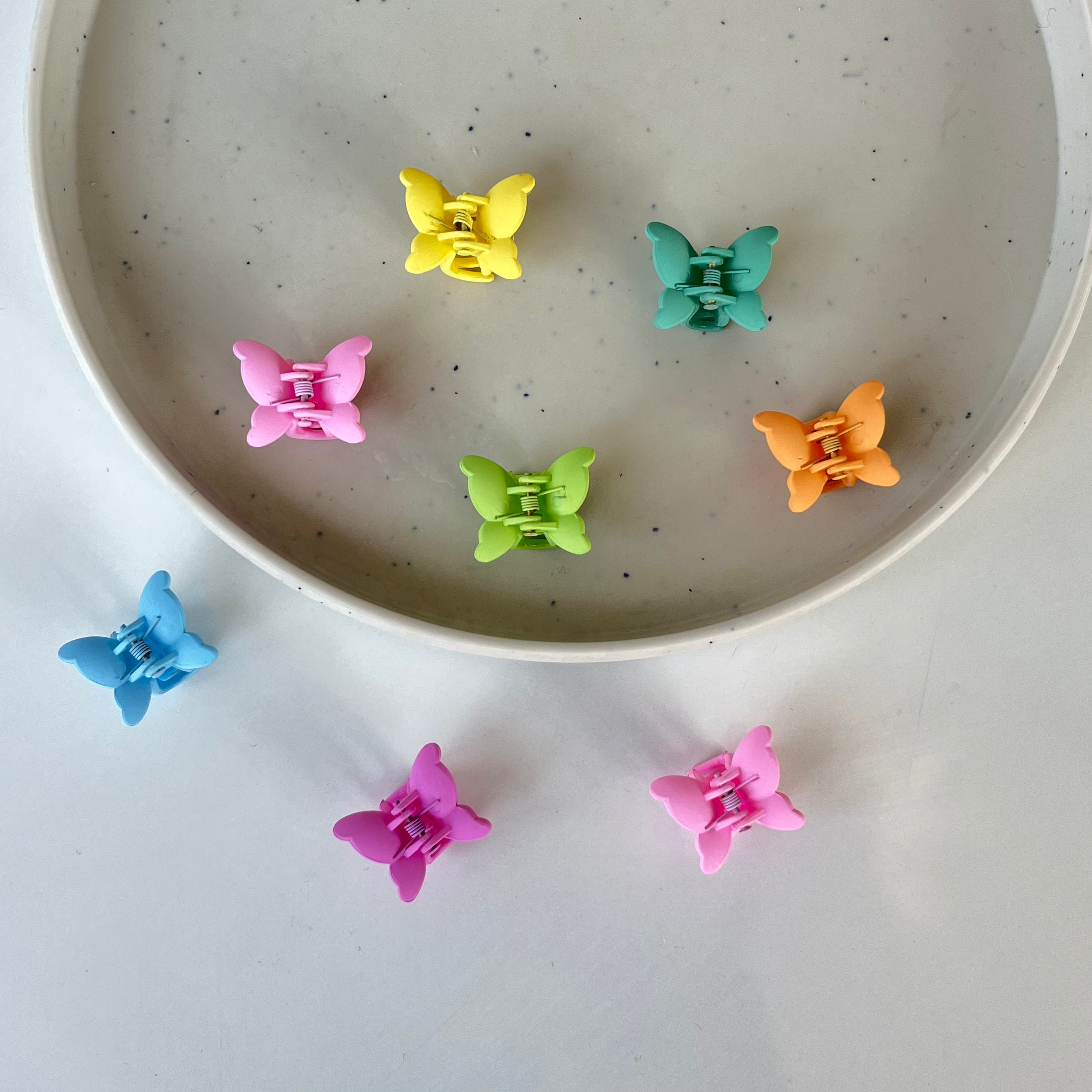 Mini Butterfly Claw Set - Set of 4, Adorable Butterfly Hair Clips for Kids